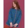 Bilateral jacket for girls, height 146 cm, jeans color
