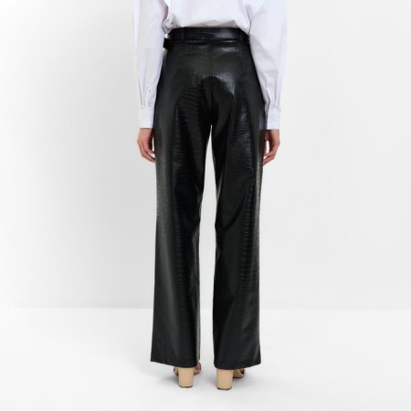 Women's pants (eco-leather) minku: Eco leather Black color, rr 44-1