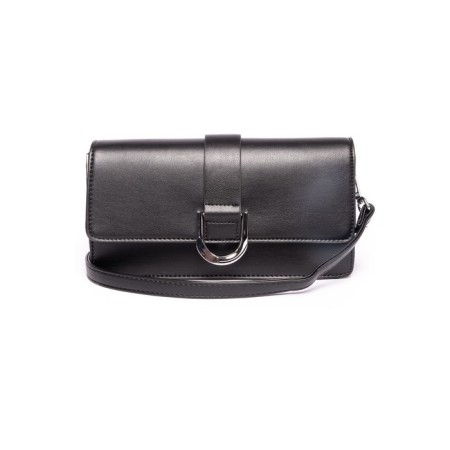 Cross-Body Bag, eco-leather, Ludor black, 26x7x14 cm