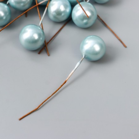 Decor for creativity "Blue Blue Pearl" d = 1.5 cm set 20 pcs 6x1.5x1.5 cm