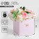 Gift box for flowers with PVC lid, packaging, "with love", 12 x 12 x 12 cm