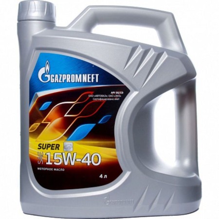 Motor oil Gazpromneft Super 15W-40, 4 liters