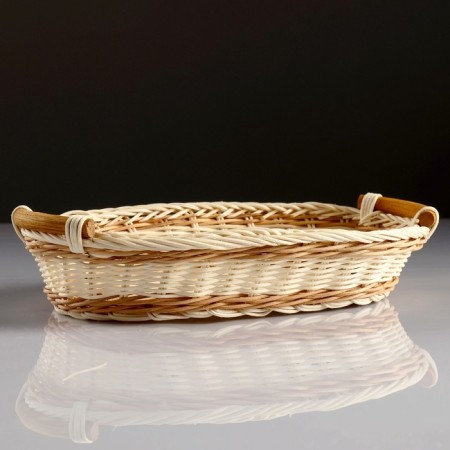 Cart with handles, 19 × 30 × 7 cm, rattan