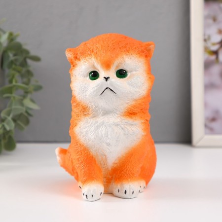 Piggy bank "Vaska Vaska" red, height 15.5 cm, width 10 cm, length 13.5 cm-1