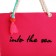 Bag Women's Beach Into the Sea, 50x34.5x14 cm, pink color
