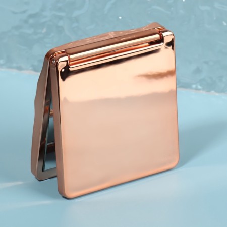 Mirror folding "waves", 7 × 7 cm, color pink gold-4
