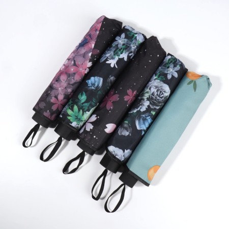 Mechanical “Flowers” ​​umbrella, Eponge, 4 additions, 8 spokes, r = 48 cm, color mix-3
