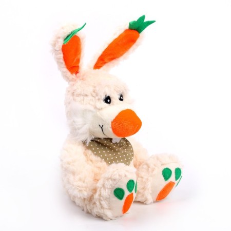 Soft toy "Rabbit", with carrots, Mix color-1