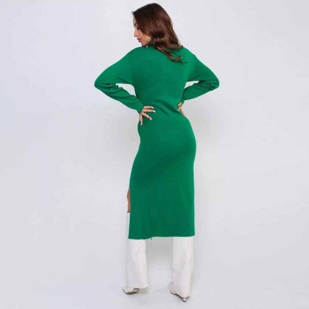 Women's dress, green color, size 48-50 (One size)-1