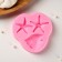 Mold "Laguna", silicone, 8 × 7.5 × 1 cm, pink color