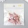 Decor Textile "Flower 2 colors with pearls. Dusty rose and white" set 6 pcs 3 cm