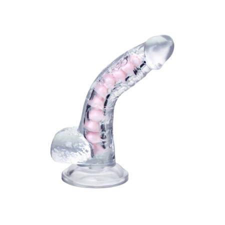 Flexible phallimitator A-Toys Paret, TPE, transparent, 18 cm-7