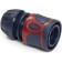 Connector for the hose is quick -set with aquastop 1/2 inch