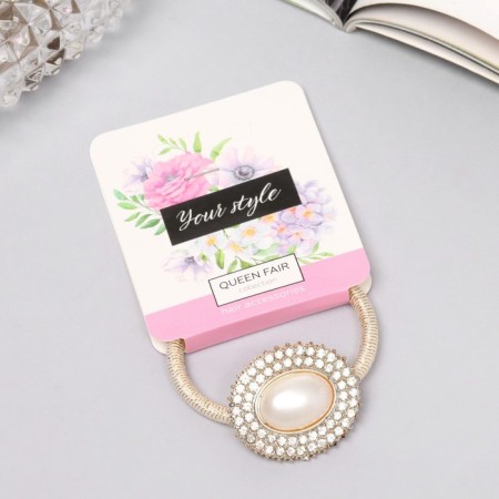 Hair elastic band "Keyly" oval, 5 cm