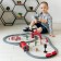 Railway for children "My City", 72 items, on batteries