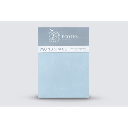 Ecoteus elastic band “Monopsece”, satin, size 160x200x23 cm, blue color-3