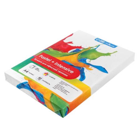 Color paper A4 250l Calligrata Pastel + intensive mix 10 -cv 80g/m2, barn