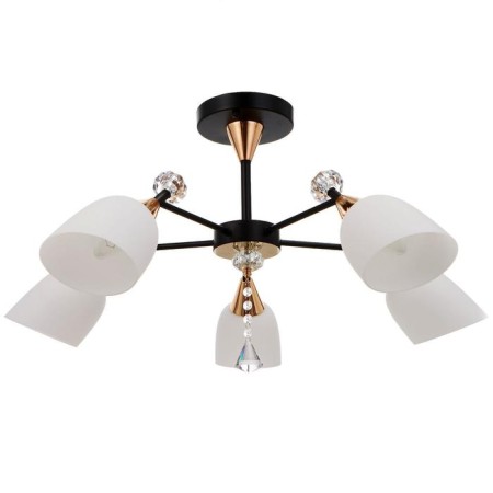 Chandelier 86505/5 E27 40W Black-gold 70x70x53 cm Bayerlux