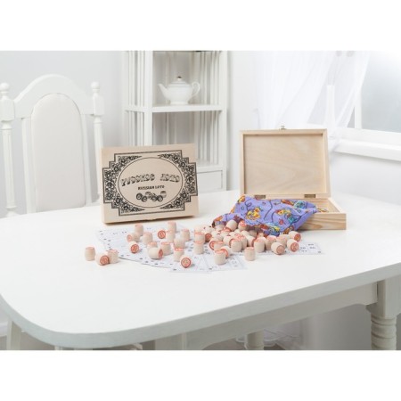 Lotto Russian, wooden, board game, with barrels-8