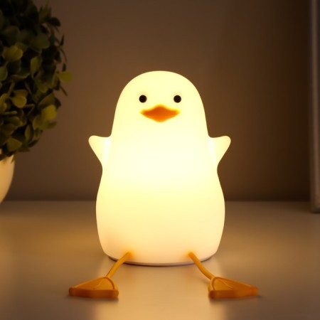 Night-mock "Duck" LED USB AKB white-yellow 9x9x20 cm-1