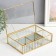 Organizer Casket Glass for trifles "waves" 6x16.5x23 cm