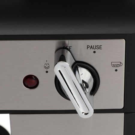 Redmond RCM-M1523 coffee maker, 800 watts, 0.35 l, black-silver-1