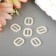 Decor for creativity plastic "Barashka buckle" Pearl set 40 pcs 1.2x1 cm