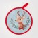 New Year's gift set of Ethel Deer: kitchen towel, grab, silicone shape