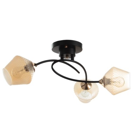 Tsota chandelier 3HE27 40W Black 38x38x28 cm Bayerlux