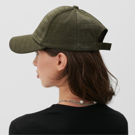 Women's cap minku, Khaki color, size 56-58-1