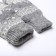 Women's woolen mittens "snowflake", gray color, size 20-22