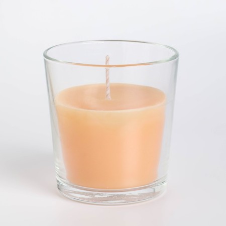 Candle in a smooth glass flavored "cappuccino", 8.5 cm-1