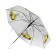 Children's umbrella "yellow car" semi -automatic transparent, d = 90cm