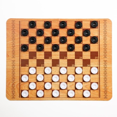 Checkers "Russian and international", field 42 x 32 cm-2