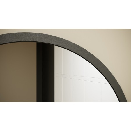 Hinged mirror "Vesta", 450 × 450 mm, color black loft-2