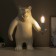 Bear 1x40W desktop E14 white 30x30x41cm