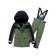 Ski costume for a boy, khaki color, height 98 cm