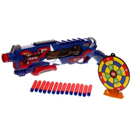 Blaster "superhero", shoots soft bullets, mix-1
