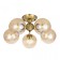 Ceiling chandelier CITILUX “Tommy” CL102153, 52x52x24.5 cm, 5x40W, E14, brown color
