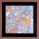 Paspartt frame size 35 × 35 cm, transparent sheet, adhesive tape, black color