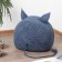 Animal house, D 35 cm, blue, jute