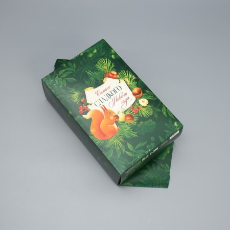 The prefabricated box - the context "Squirrel", 18 x 28 x 10 cm, New Year-1