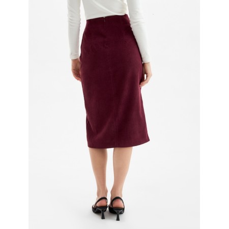 Skirt with a female section, minku, burgundy color, size 44-3