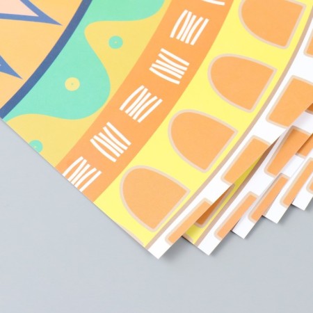 Scrapbooking paper "Ethnic patterns" density 180 g 30.5x32 cm-2