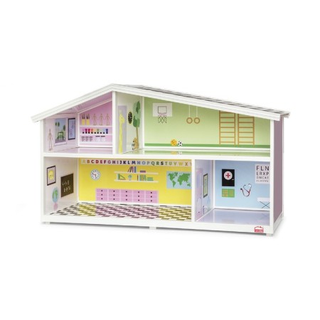 Accessories for the puppet house "School wallpaper"-2