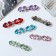 Hair hairpin "City" hearts, 8 cm, mix