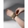 Bracelet Cuff "Corners", metal, color gold