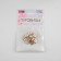 A set of buttons on the leg, d = 13 mm, 10 pcs, white/gold color