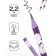 Chernographic pencil with Erichkrause "Space Anime", NV, Grifel D = 2.2 mm, plastic, trihedral in a tube