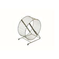 Wheel for rodents metal, crossbars, 30 cm, chrome